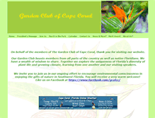 Tablet Screenshot of gardenclubofcapecoral.com